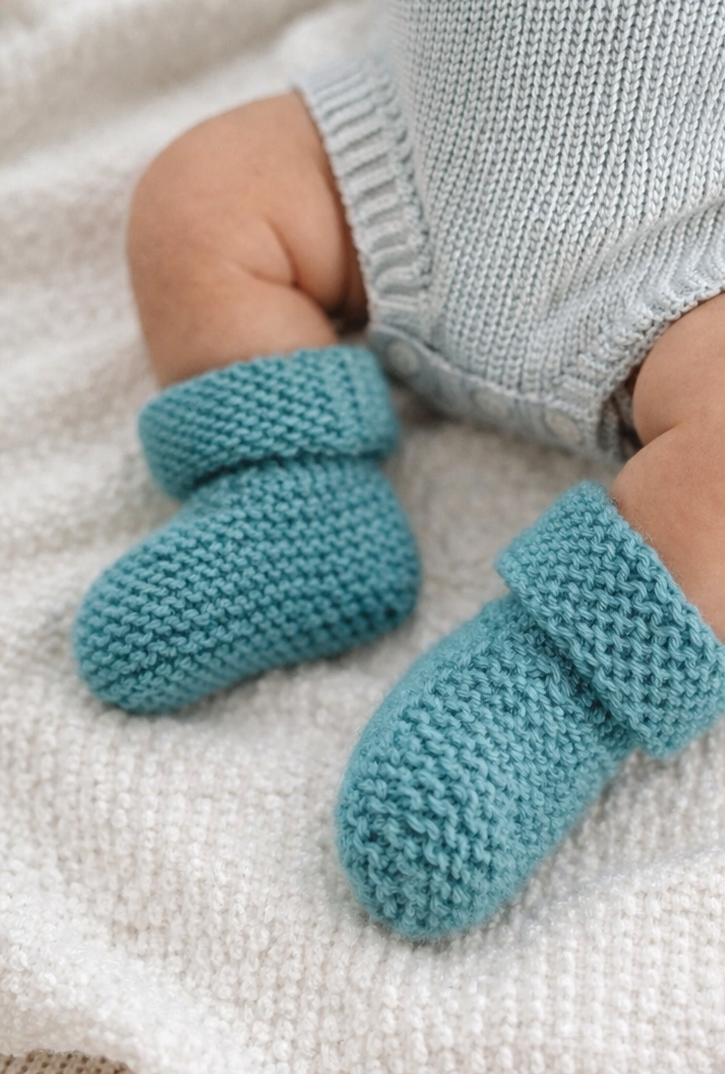 Single-Origin Iona Wool Baby Booties