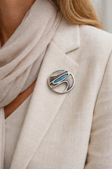 Bay at the Back of the Ocean Enamel Brooch