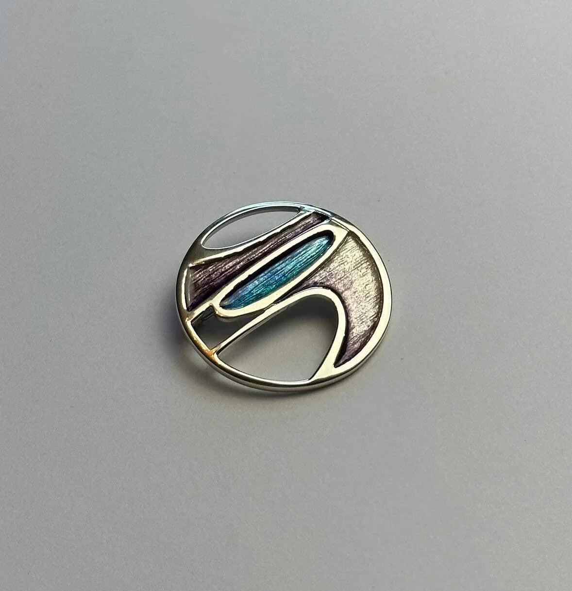 Bay at the Back of the Ocean Enamel Brooch