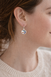 Bay at the Back of the Ocean Enamel Earrings
