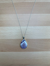 Amethyst Sterling Silver Pendant Necklace