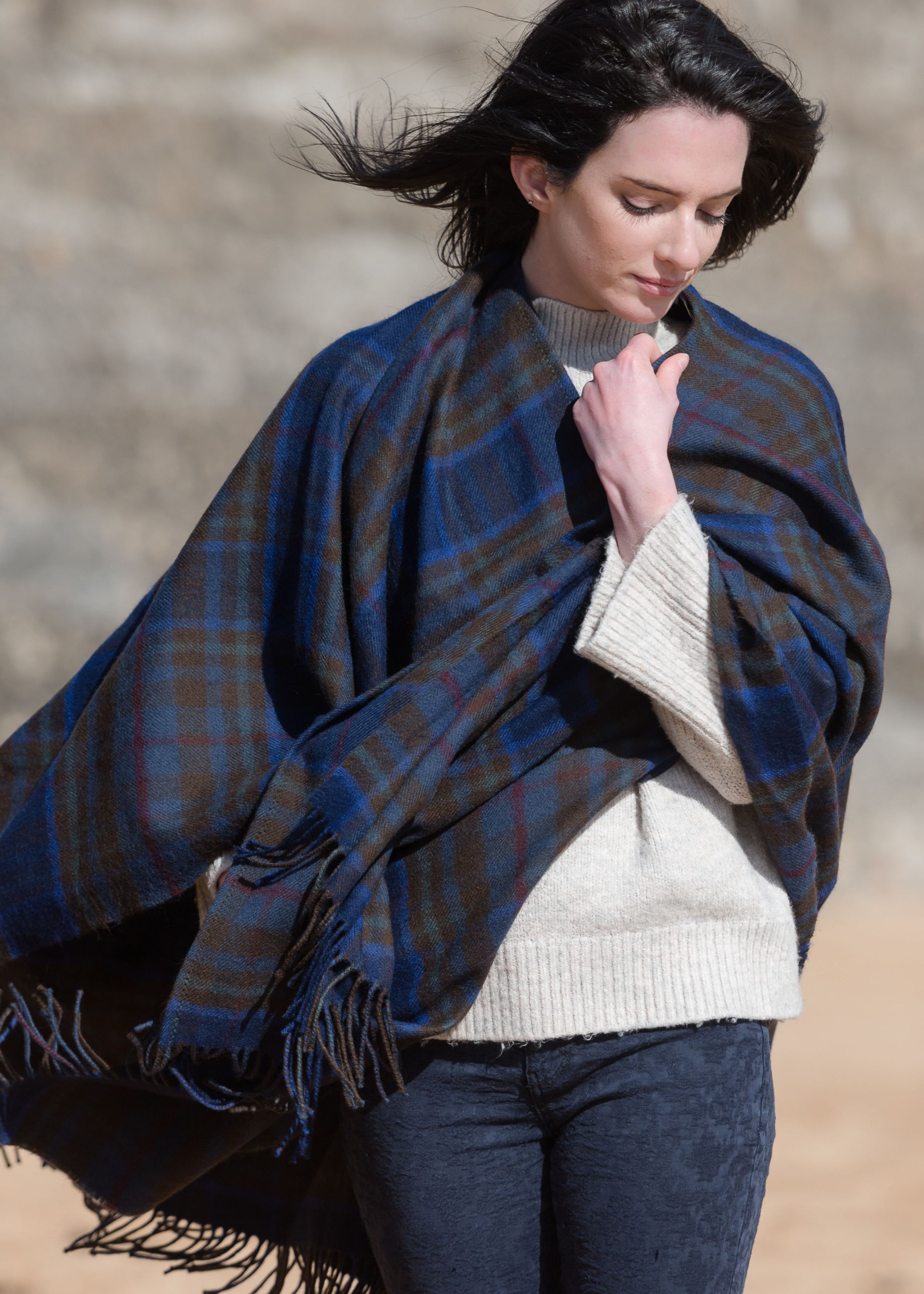 Lambswool Tartan Shawl