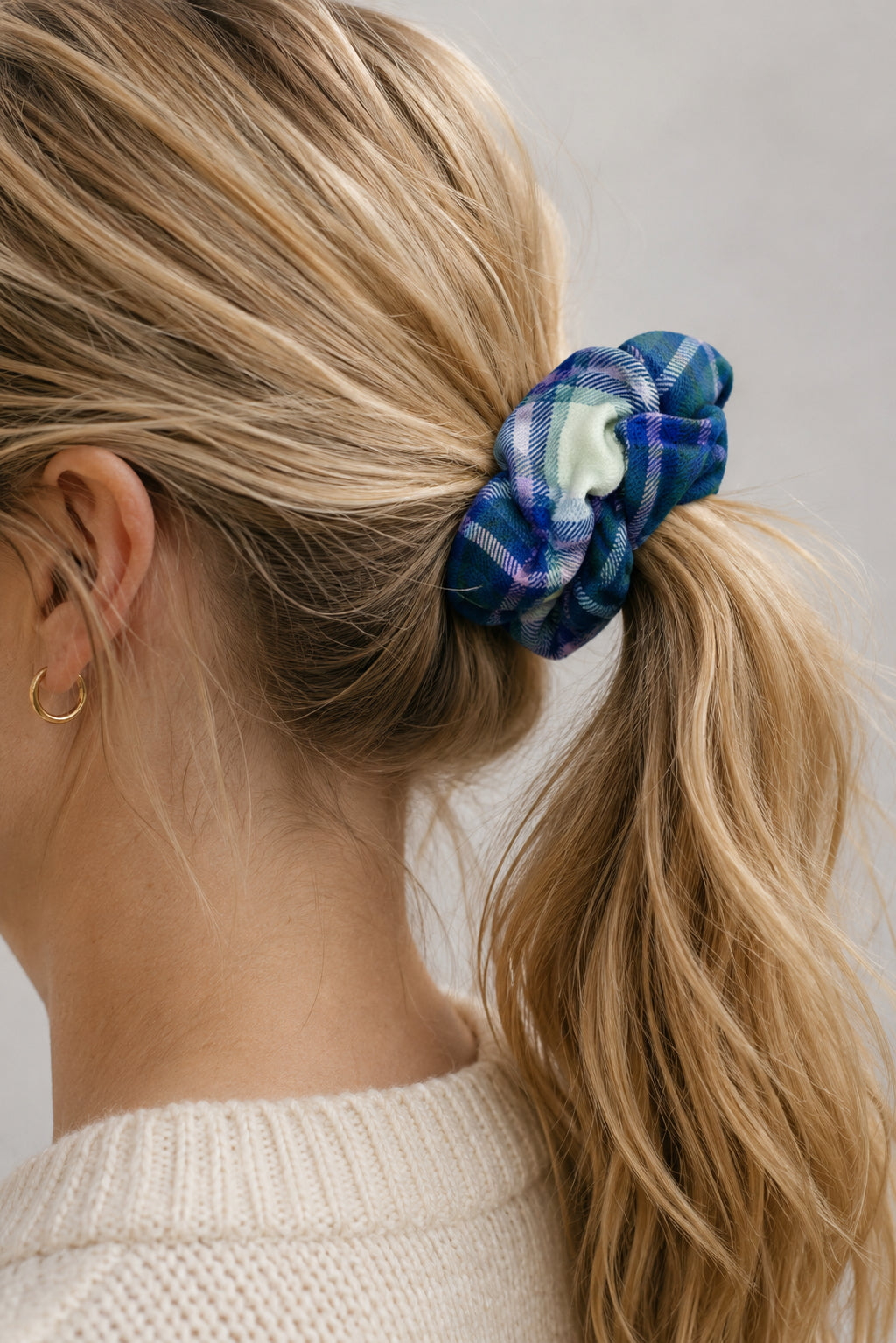 Tartan Hair Scrunchie