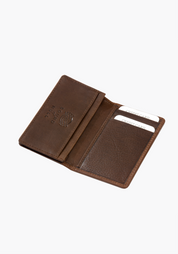 Tweed & Leather Credit Card Holder