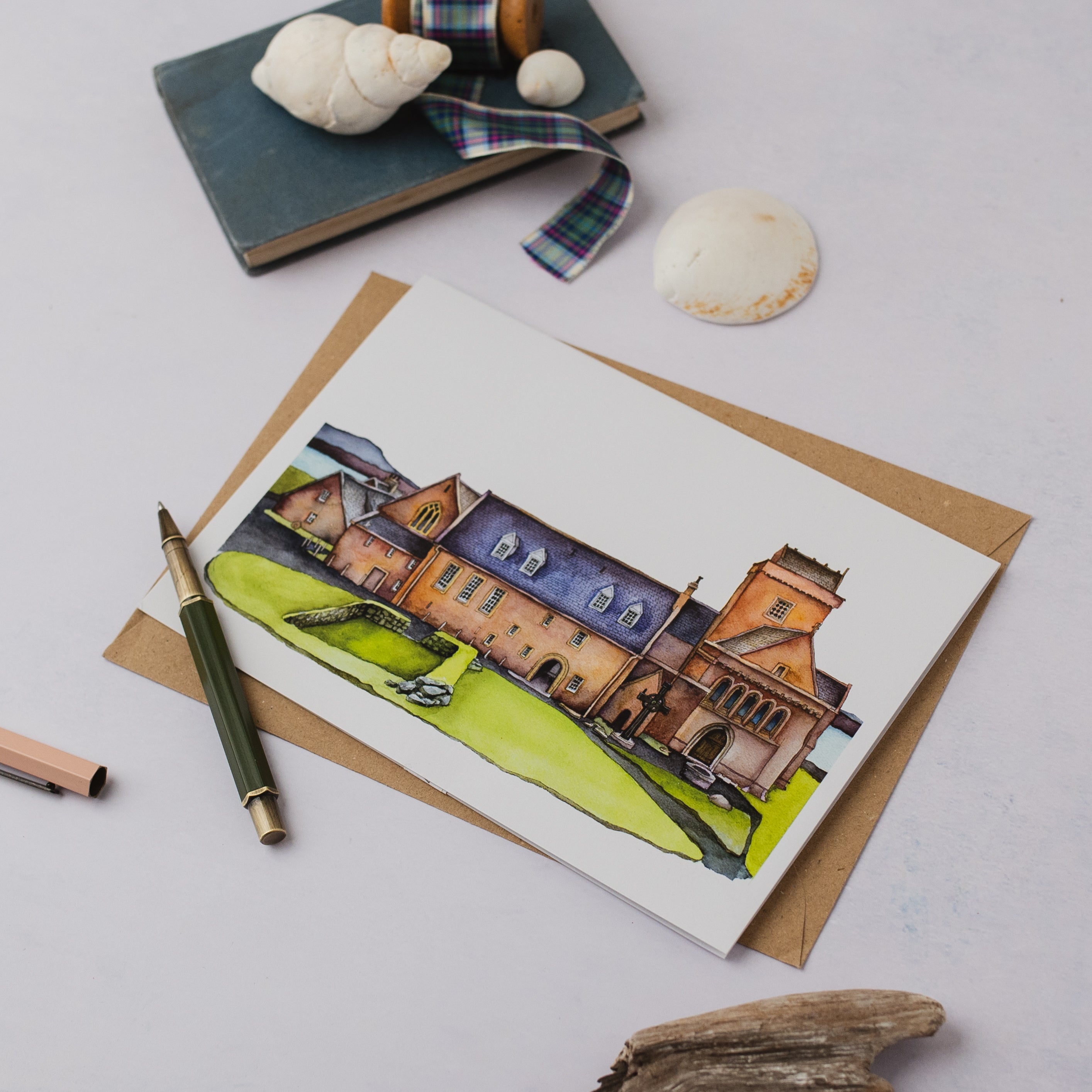 Iona Abbey Greeting Card