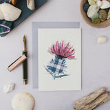 Singular Thistle Greeting Card