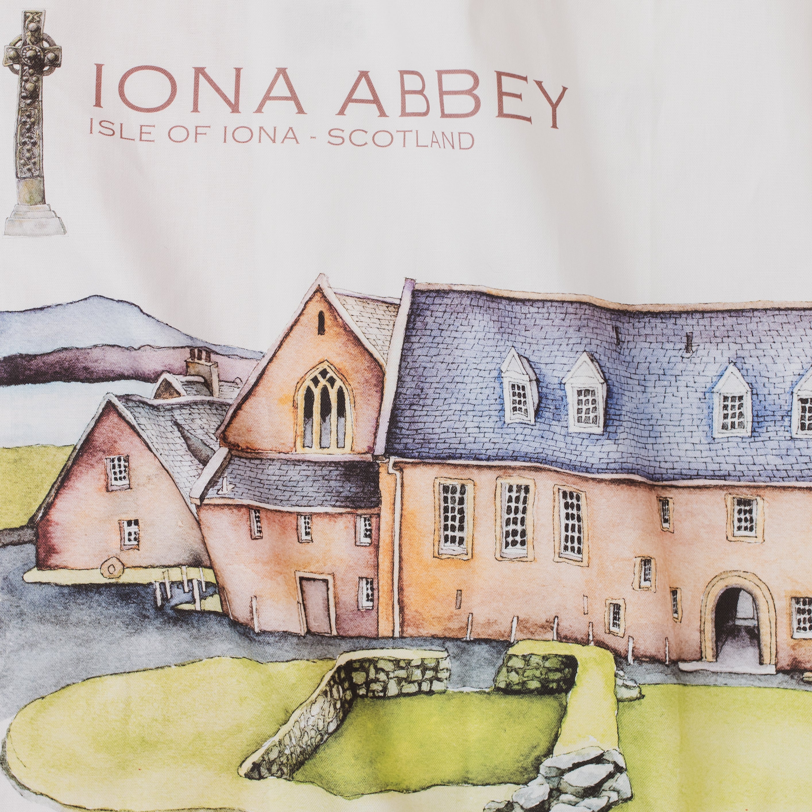 Iona Abbey Tea Towel