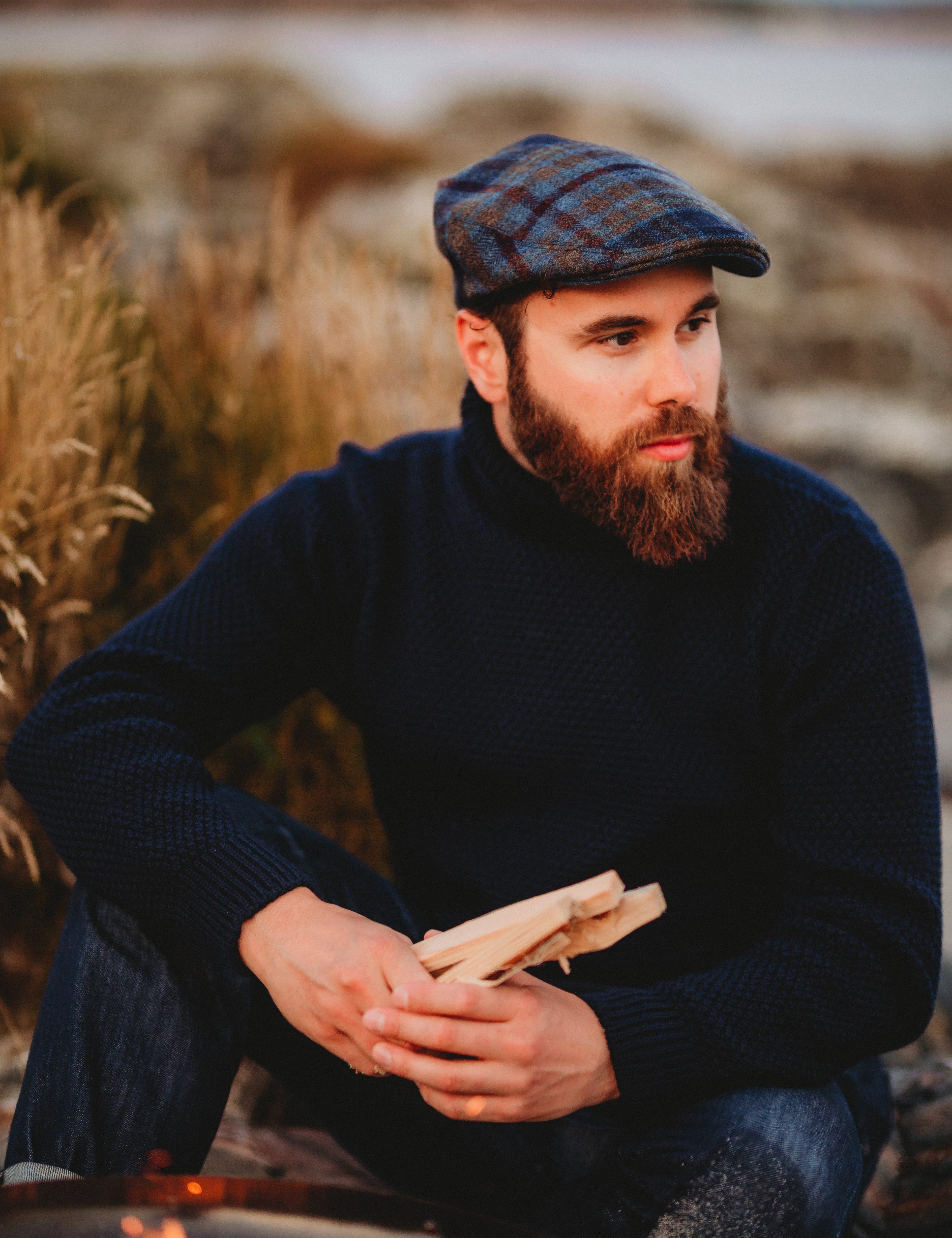 Unisex Tweed Flat Cap