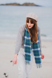 Unisex Lambswool Tartan Scarf