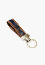 Tweed & Leather Key Fob