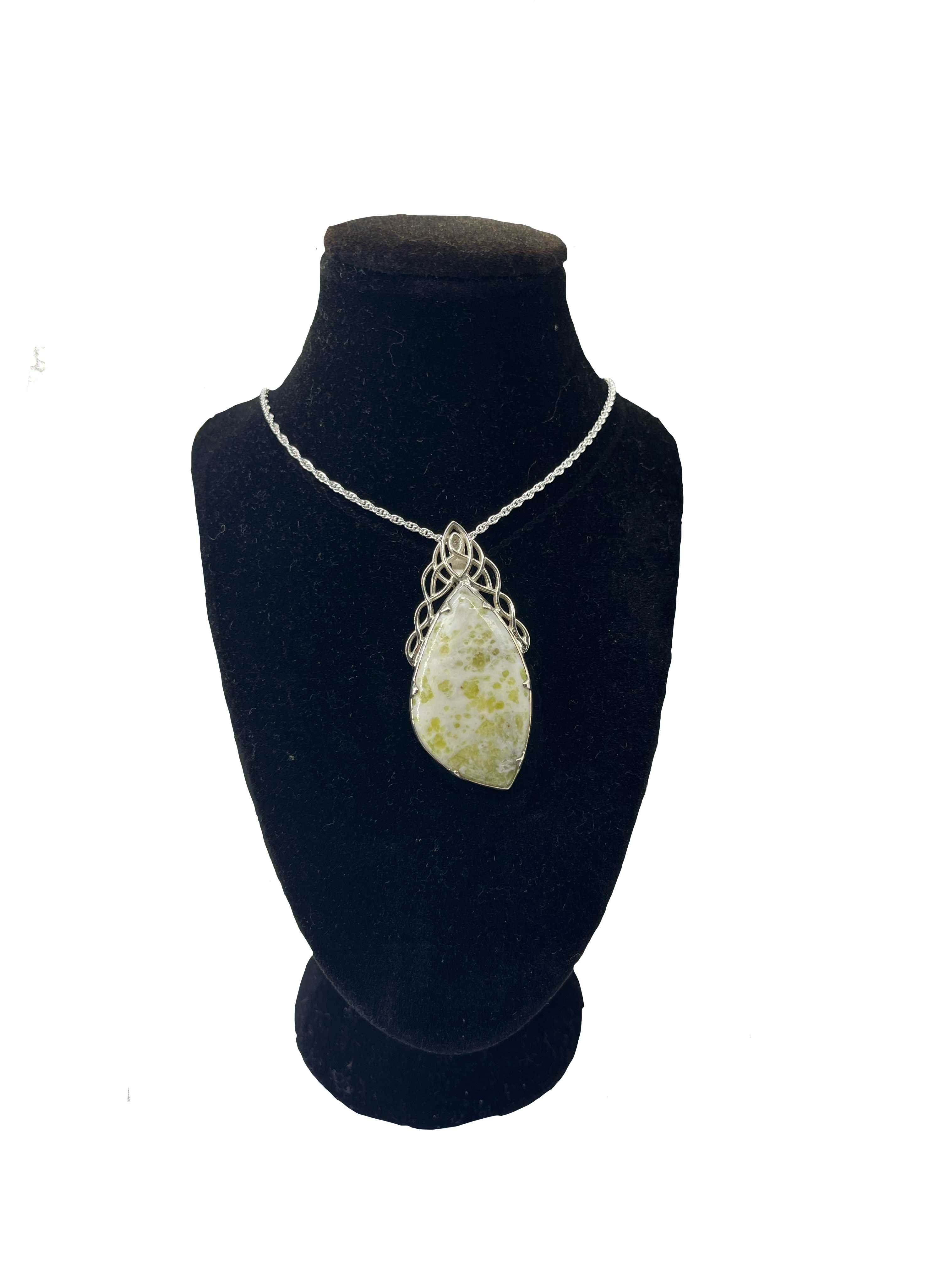 Iona Marble Celtic Cascade Pendant Necklace