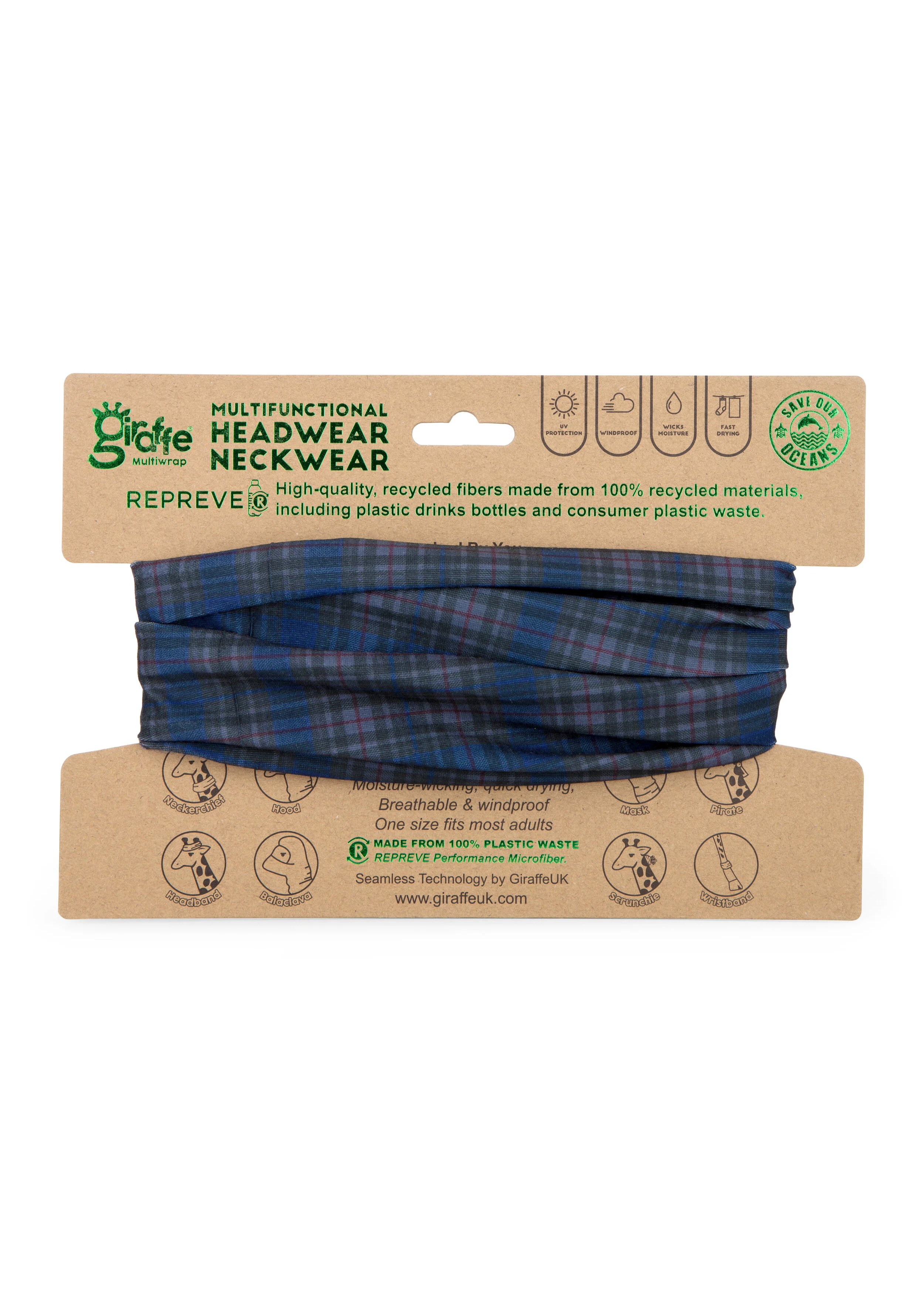 Tartan Tube-Style Bandana