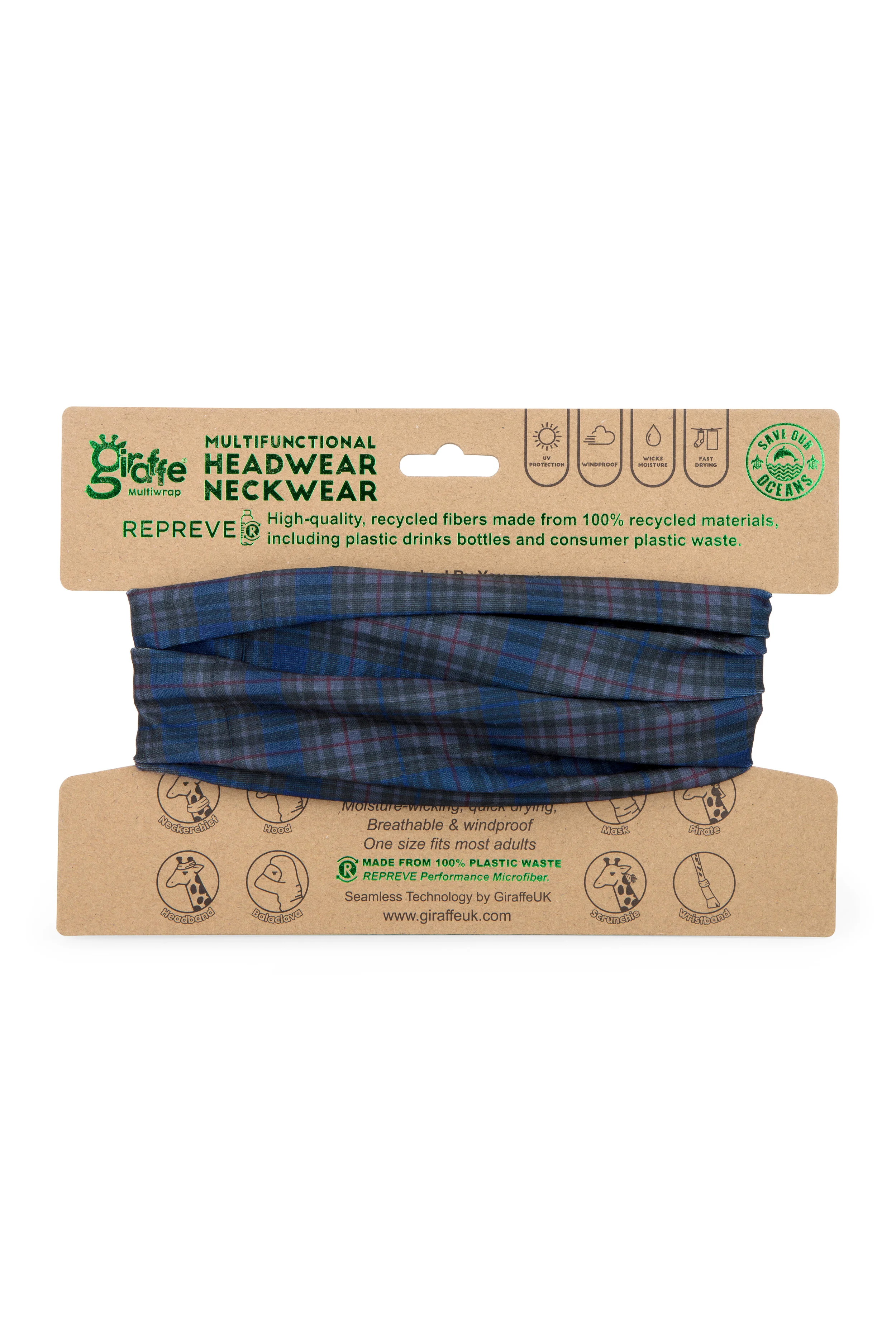 Tartan Tube-Style Bandana
