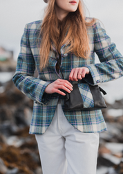 Tweed & Leather Mini Crossbody Bag