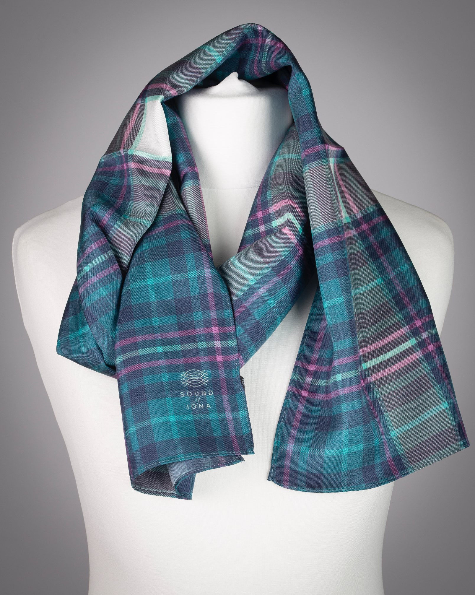 Martyrs-Bay-Iona-Scotland-Silk-Scarf-Sound-of-Iona-Tartan-1.png
